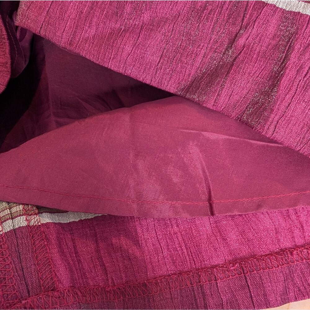 LOFT Strapless Linen Dress Raspberry Pink Size 8 - Picture 10 of 10